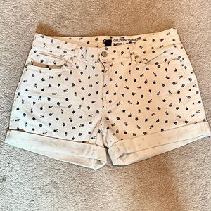 Gap White Jean Shorts